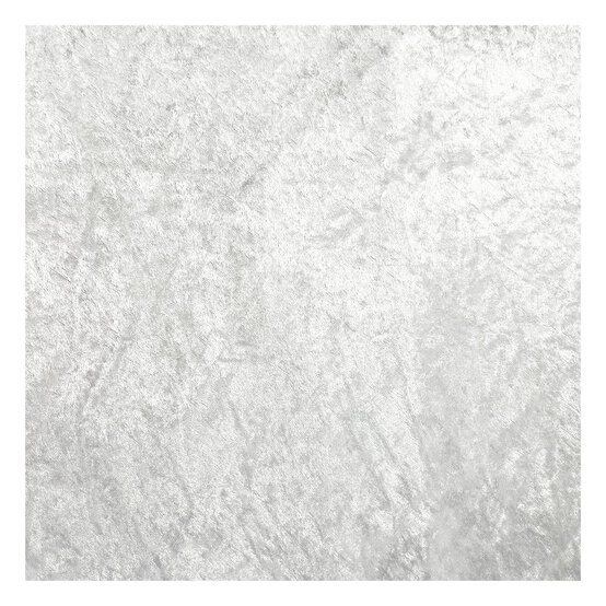 White Crushed Velour Fabric by the Metre image number 2