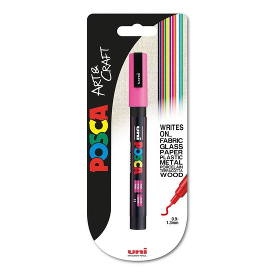 Uni-ball Pink Posca Marker PC-5M image number 1