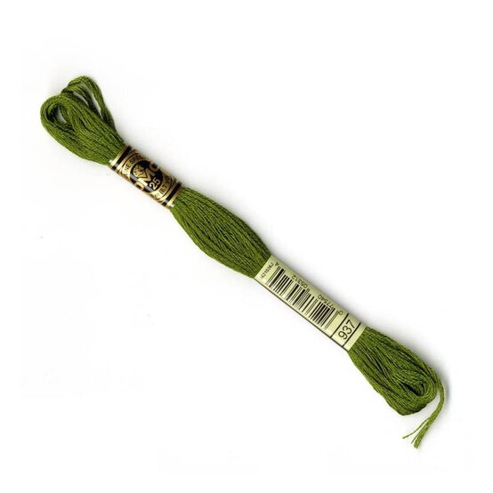 DMC Green Mouline Special 25 Cotton Thread 8m (937) image number 1