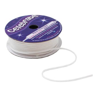 White Lurex Edge Cord 1.6mm x 8m