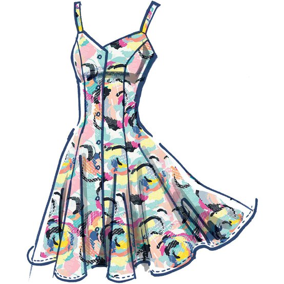 McCall&rsquo;s Ashley Dress Sewing Pattern M8177 (6-14) image number 3