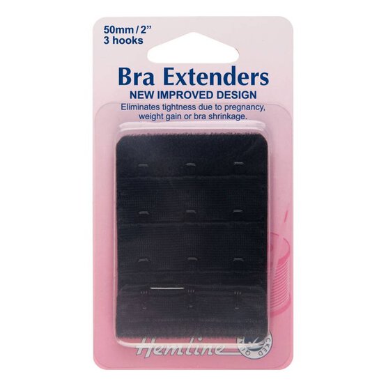 Hemline Black Bra Extender 50mm image number 1