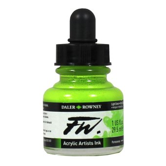 Daler-Rowney Light Green FW Artists Ink 29.5ml