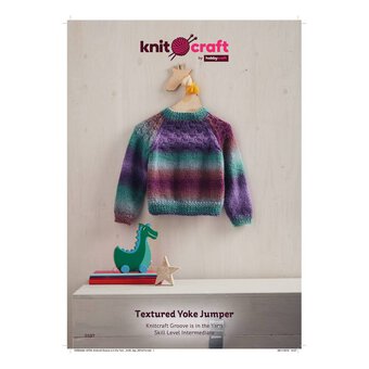 Knitcraft Textured Yoke Jumper Digital Pattern 0197