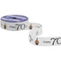 Happy 70th Satin Ribbon 16mm x 4m image number 3