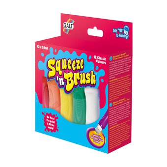 Galt Classic Squeeze &lsquo;n&rsquo; Brush Colours 24ml 12 Pack