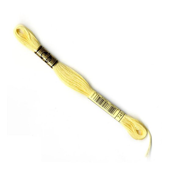 DMC Yellow Mouline Special 25 Cotton Thread 8m (745) image number 1