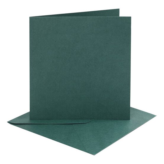 Dark Green Cards  6 x 6 Inches 4 Pack image number 1