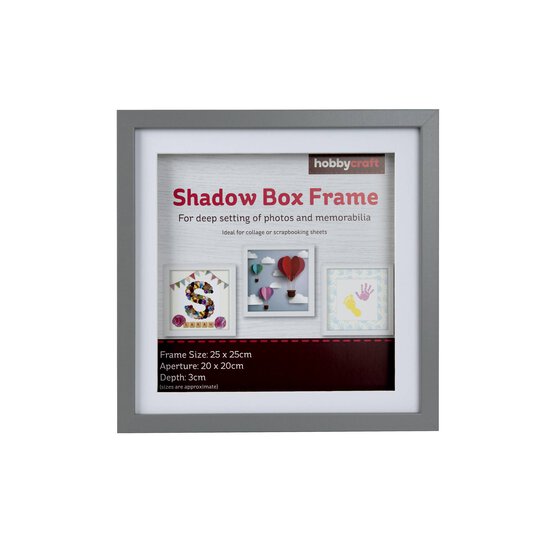 Grey Shadow Box Frame 25cm x 25cm image number 2
