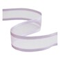 Lilac Organza Satin-Edged Ribbon 12mm x 5m image number 1
