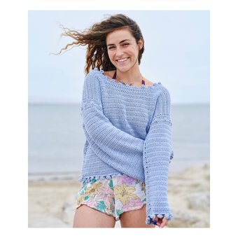 Knitcraft Bobble Trim Crochet Jumper Digital Pattern 0182