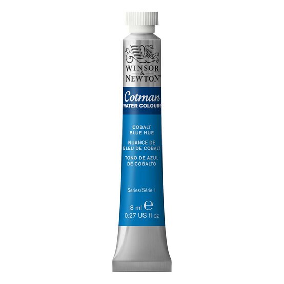 Winsor & Newton Cotman Cobalt Blue Hue Watercolour Tube 8ml (179) image number 1