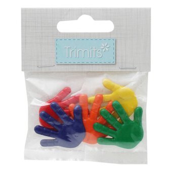 Trimits Coloured Hand Craft Buttons 5 Pieces