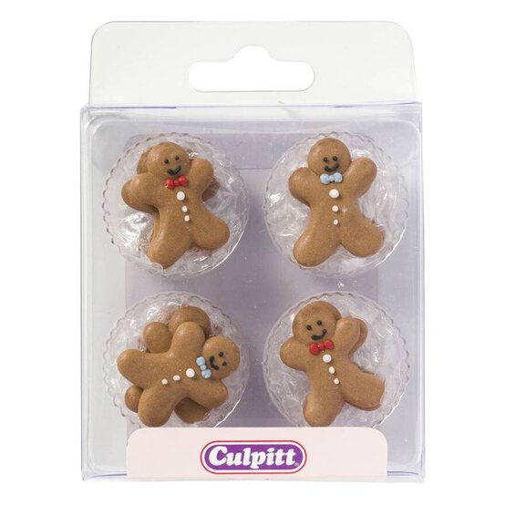 Culpitt Gingerbread Man Sugar Pipings 12 Pack image number 1