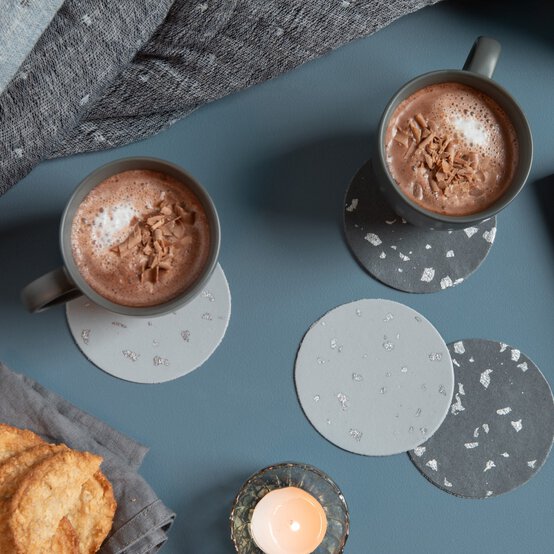 How to Make FIMO Leather-Effect Hygge Coasters image number 1