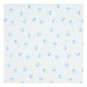 Blue and White Floral Polycotton Fabric by the Metre image number 2