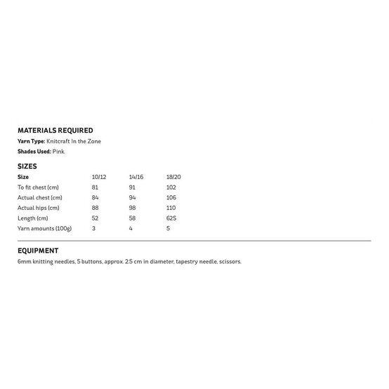 Knitcraft Button Back Vest Digital Pattern 0105 image number 2