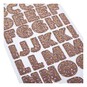 Pink Leopard Print Alphabet Chipboard Stickers 76 Pieces image number 2