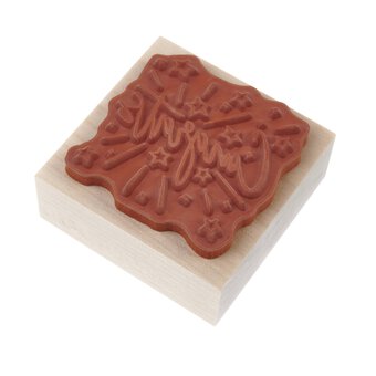 Congrats Wooden Stamp 5cm x 5cm