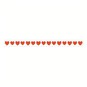Red Hearts Satin Ribbon 6mm x 4m image number 1