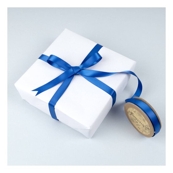 Royal Blue Double-Faced Satin Ribbon 12mm x 5m image number 3