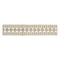 Gold 30mm Metallic Circle Border Lace Trim by the Metre image number 1