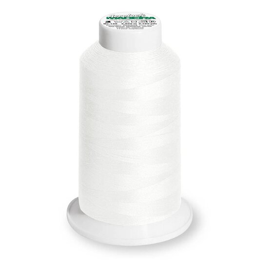 Madeira White Aerolock Overlocker Thread 2500m (8020) image number 1