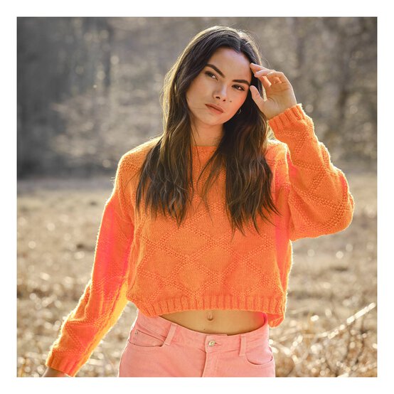 Knitcraft Moss Stitch Diamond Jumper Digital Pattern 0277 image number 3