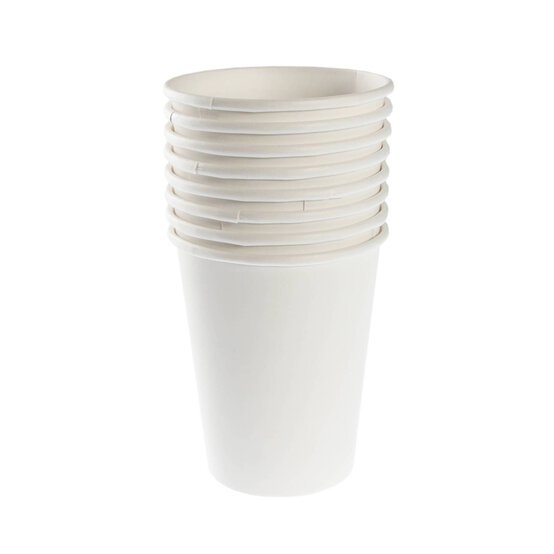 Frosty White Paper Cups 8 Pack image number 2