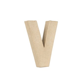 Mini Mache Letter V 10cm