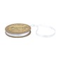 White Double-Faced Satin Ribbon 6mm x 5m image number 1