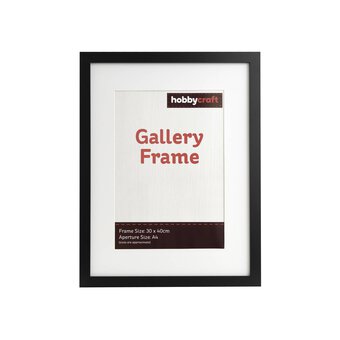 Black Gallery Frame 30cm x 40cm