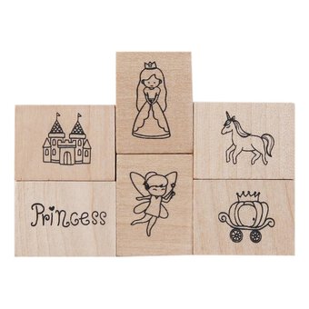 Fairy Tale Wooden Stamp Set 6 Pieces