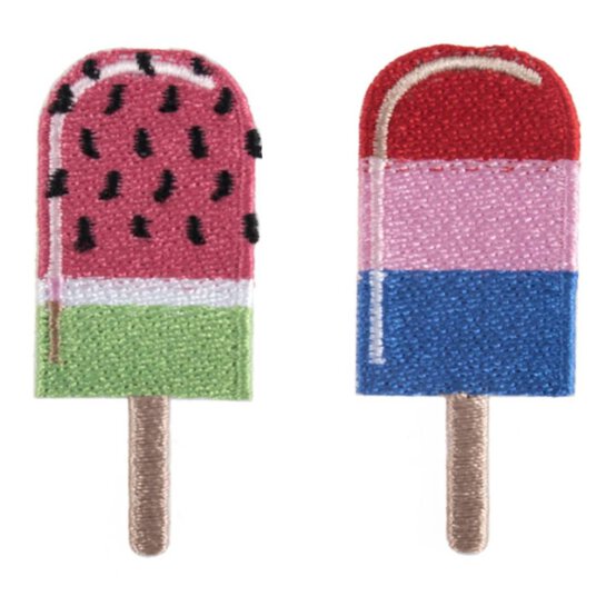 Trimits Ice Lolly Iron-On Patches 2 Pack image number 1