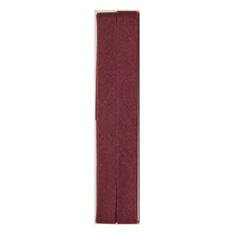 Wine Poly Cotton Bias Binding 12mm x 2.5m