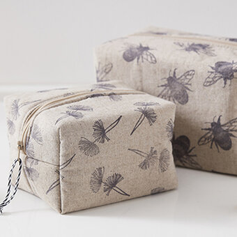 How to Make a Hand Printed Boxy Bag