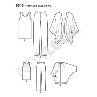 New Look Women's Separates Sewing Pattern 6546