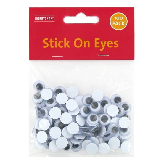 Easy Glue Eyes 9mm 100 Pack image number 2