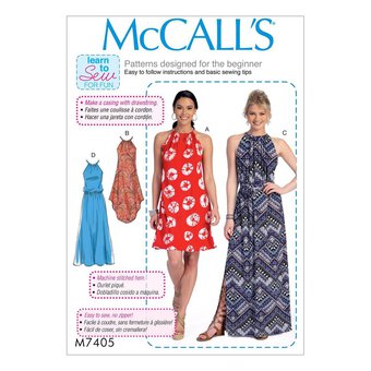 McCall&rsquo;s Women&rsquo;s Dress Sewing Pattern M7405 (16-26)