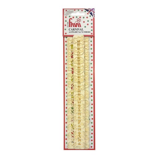 FMM Carnival Alphabet and Number Cutters 3 Pieces image number 1
