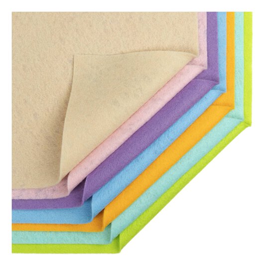 Baby Blue Polyester Felt Sheet A4 image number 5