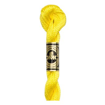 DMC Yellow Pearl Cotton Thread Size 5 25m (307)