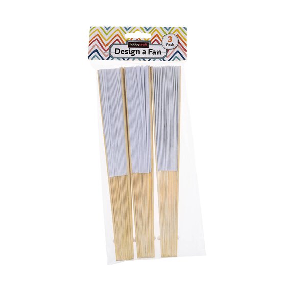 Blank Paper Fans 3 Pack image number 5