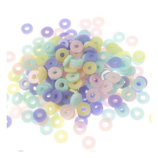 Pastel Flat Beads 25g image number 2