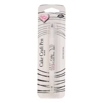 Rainbow Dust Black Double-Ended Edible Food Pen