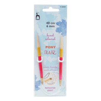 Pony Flair Circular Knitting Needles 40cm 6mm