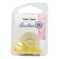 Hemline Yellow Basic Fish Eye Button 13 Pack image number 2