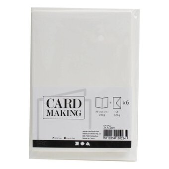Cream Cards  A6 6 Pack