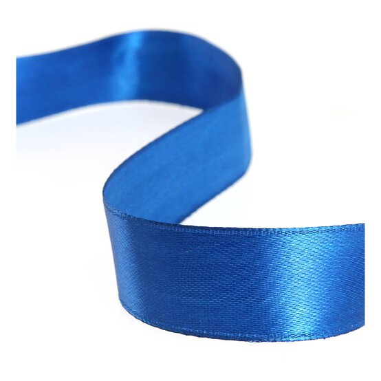 Royal Blue Satin Ribbon 20mm x 15m image number 1