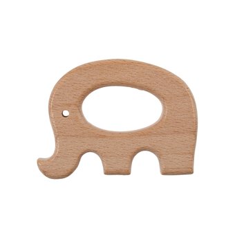 Trimits Wooden Elephant Craft Ring 6cm